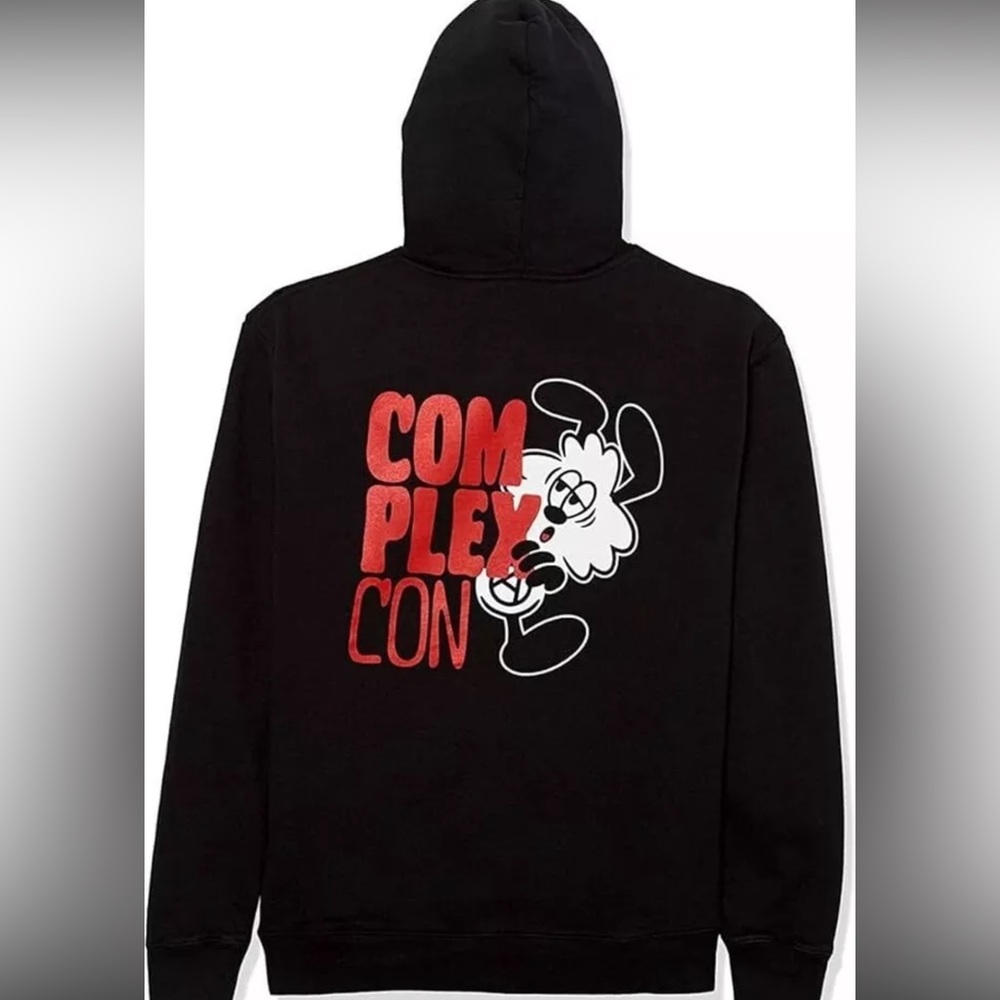 COMPLEXCON X VERDY x Verdy Vick Black Logo Graphic Hoodie—Size Small—2022